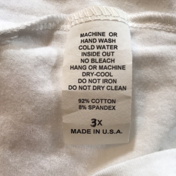 Upfsunshop Crisp White Long Sleeve Ruffle Henley size 3X - Picture 7 of 9